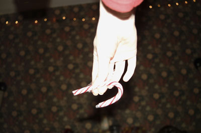 Hand with Candy Cane